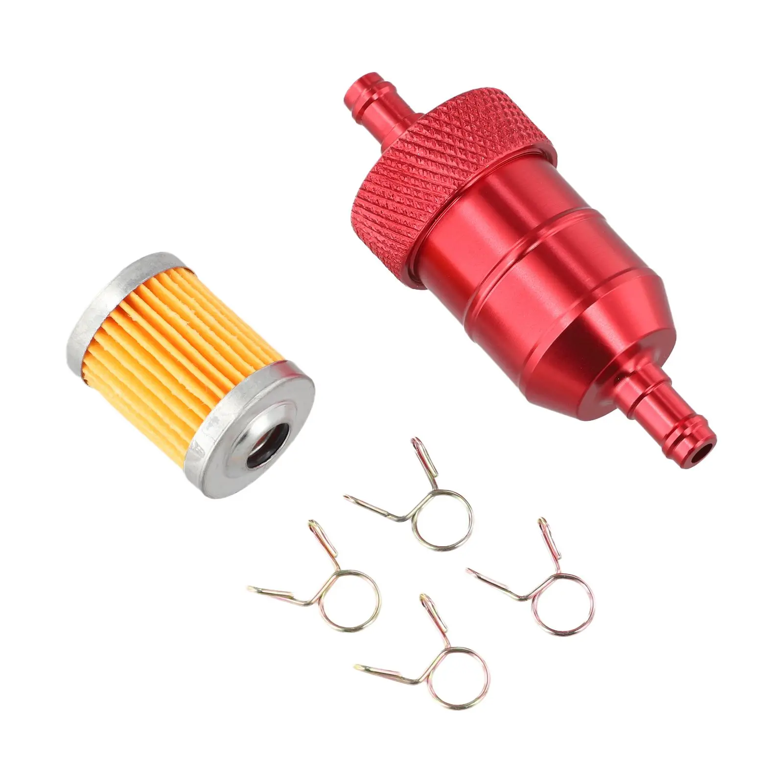 CNC Aluminium Filter Compact Motorcycle Fuel Filter Performance Filter Resilient Construction Versatile Compatibility