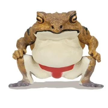 Japanese Bandai Genuine Gacha Scale Model Batgolem Sumo Frog Collectible Tabletop Decoration Action Figure Toys