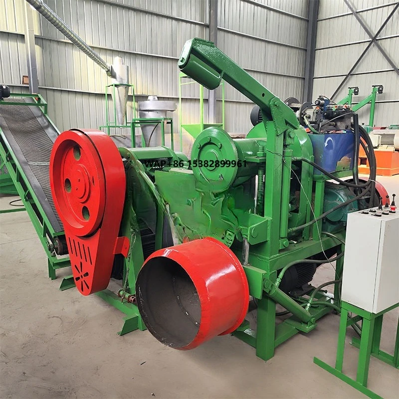 Truck Tire Cutter Machine Tire Recycling and Sidewall Cutting Waste Tire Strip Block Cutter Rubber Cutting Machine