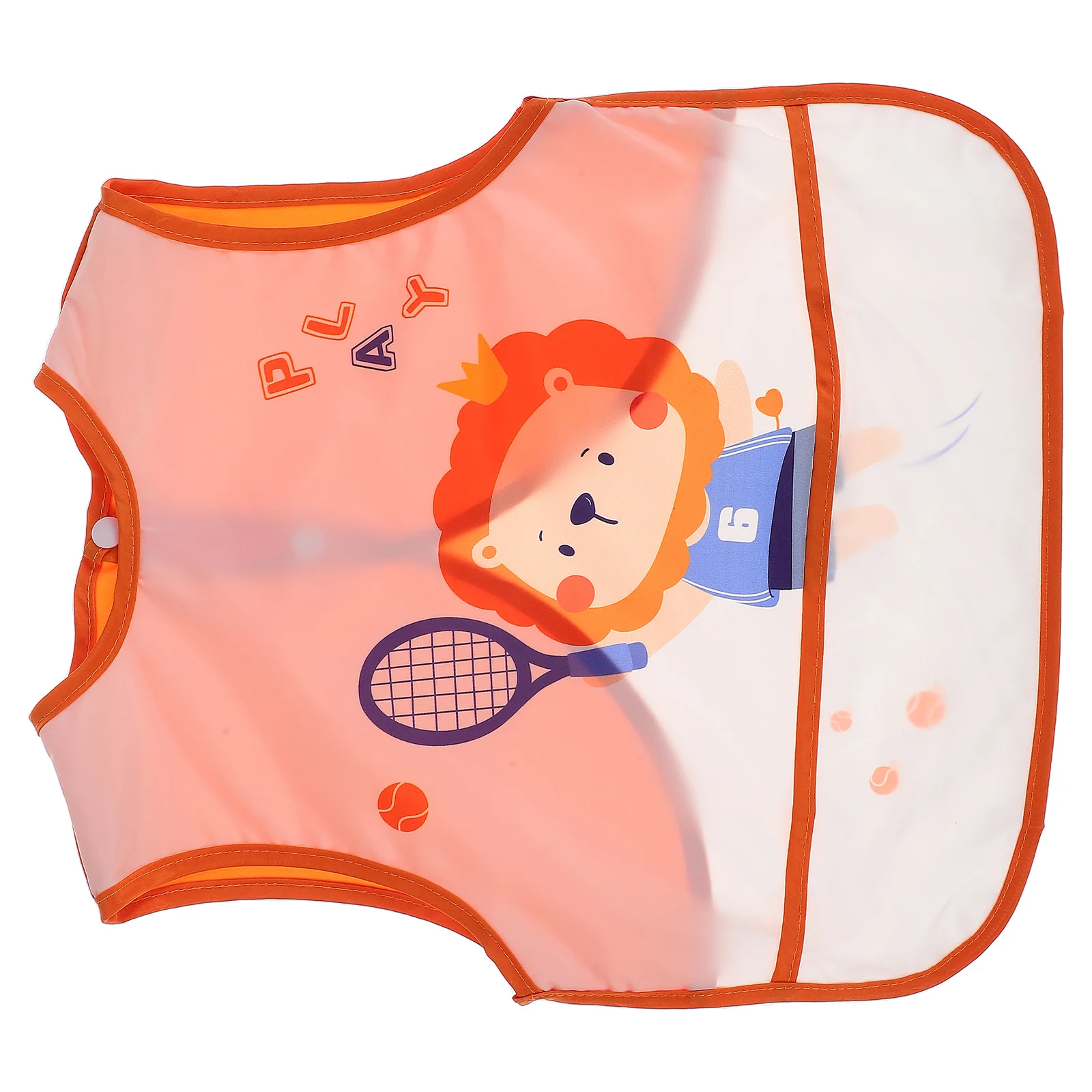 

Summer Waterproof Bib For Baby Toddler Newborn Feeding Drooling Protection Sleeveless Cartoon Design Easy Clean