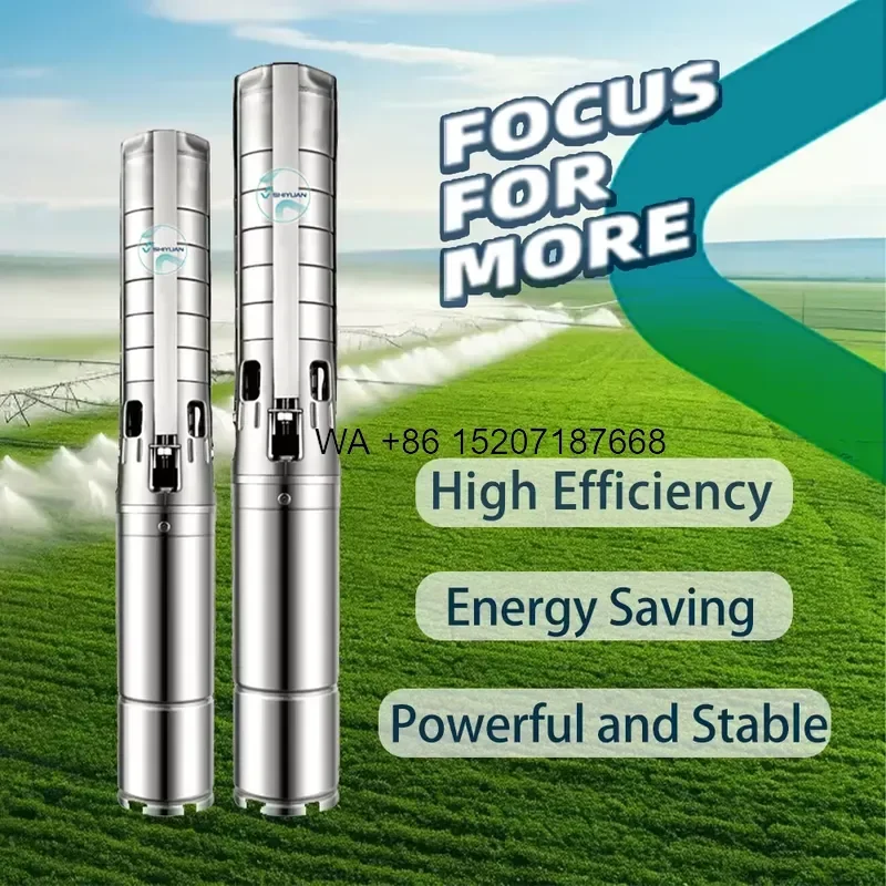 Wmwmnu for SHIYUAN High Efficiency AC DC Submersible Borehole Pump Stainless Steel Farm Irrigation Solar Water Pump