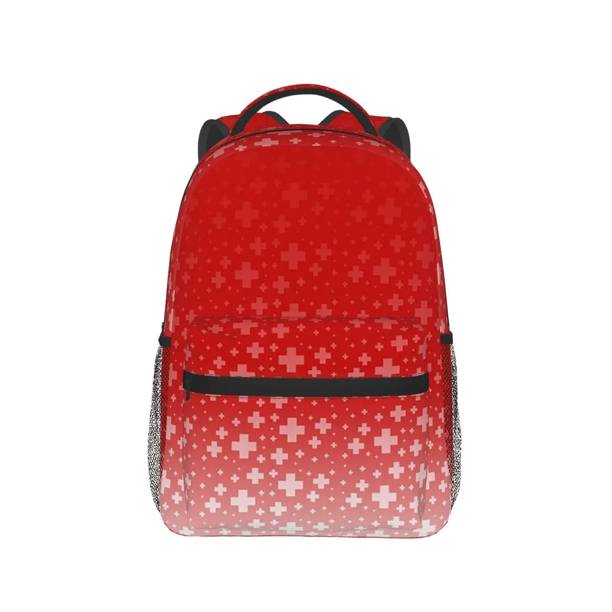 

Swiss Flag Pattern Seamless Backpack Hot Sale Daypack Large Capacity Boys Girls BookBag School Bag Shoulder Bags for Men Women