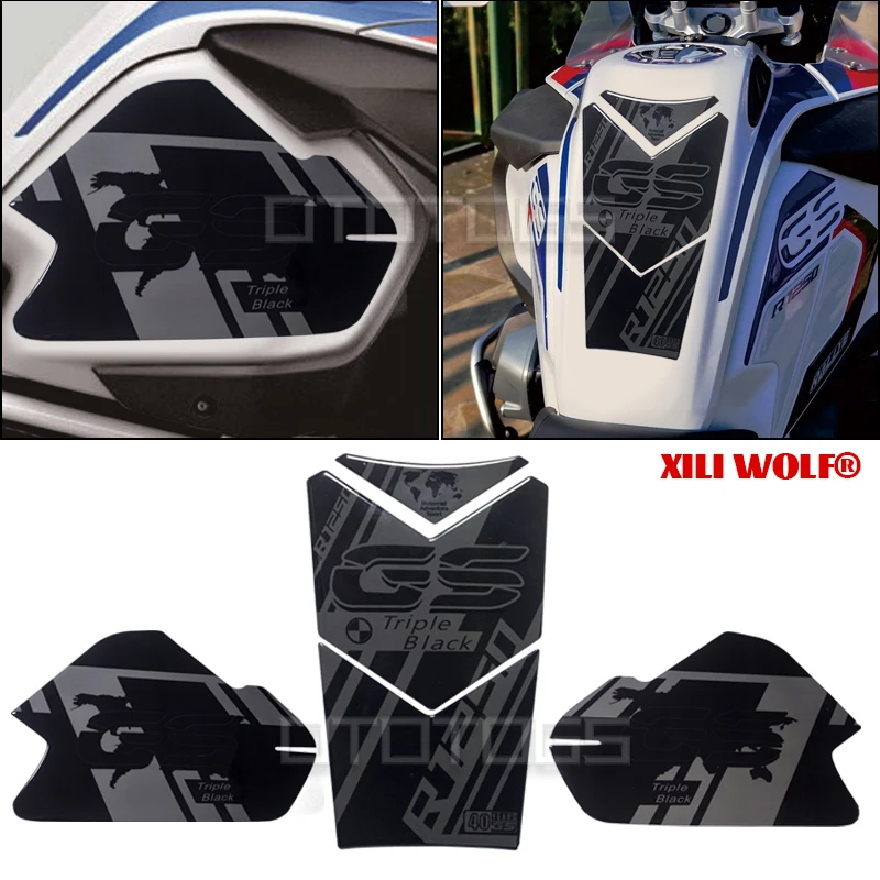 For BMW R1250GSA R1200ADV R1200GSA Motorcycle Fuel Tank 3D Stickers Gas Tank Pad Cover Protector Decorative Decal Accessory