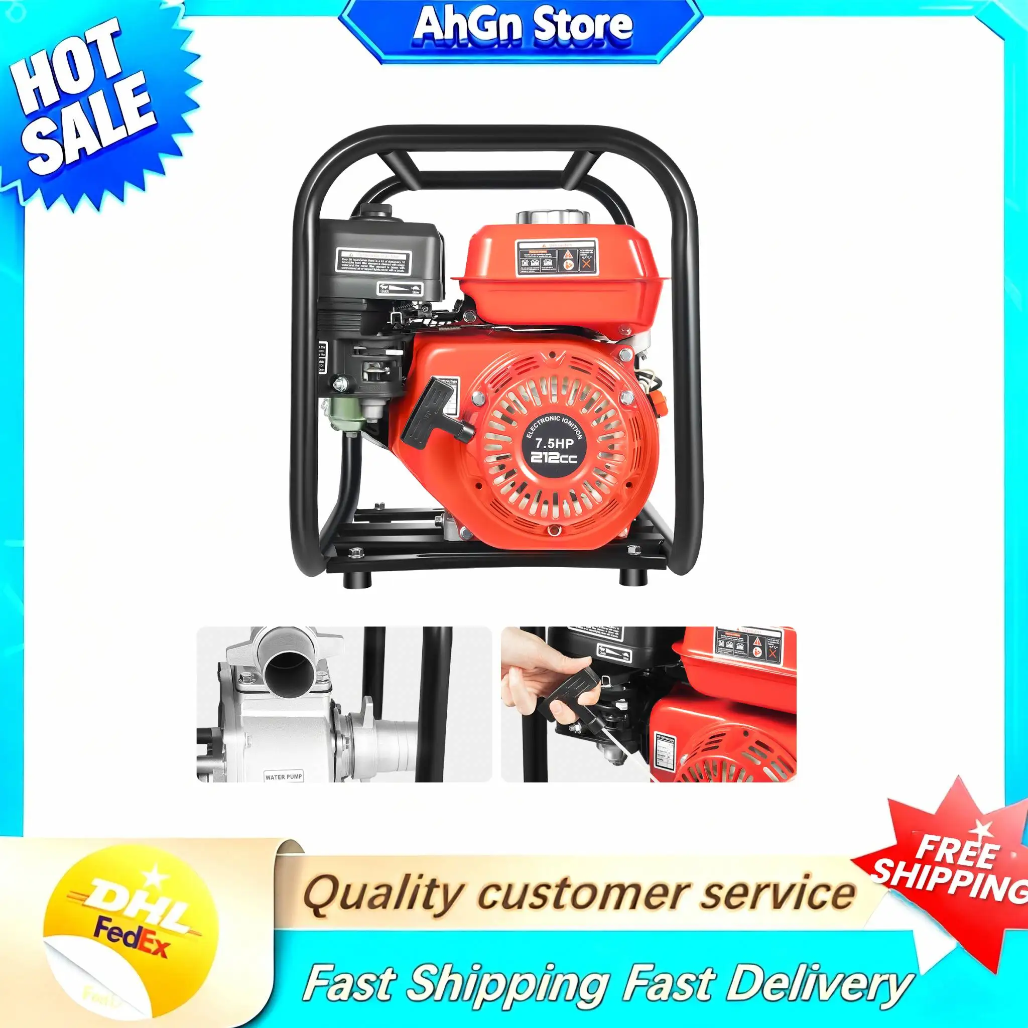 7.5HP 212Cc Gas Pow…