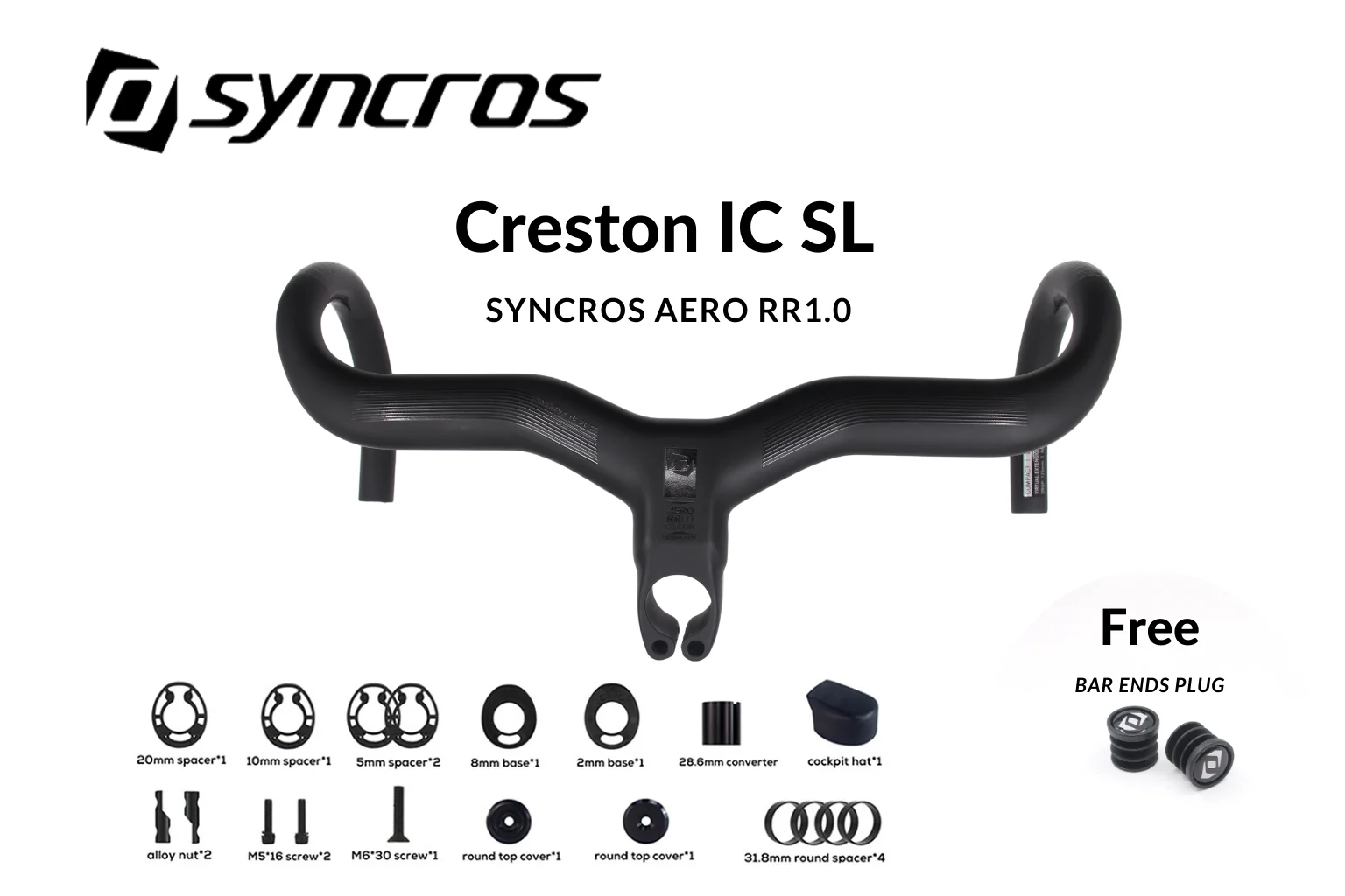

SYNCROS Новая версия AERO RR1.0 Ceston IC SL 8,6 мм/31,8 мм Карбоновый руль Встроенный руль с внутренней маршрутизацией Кабина