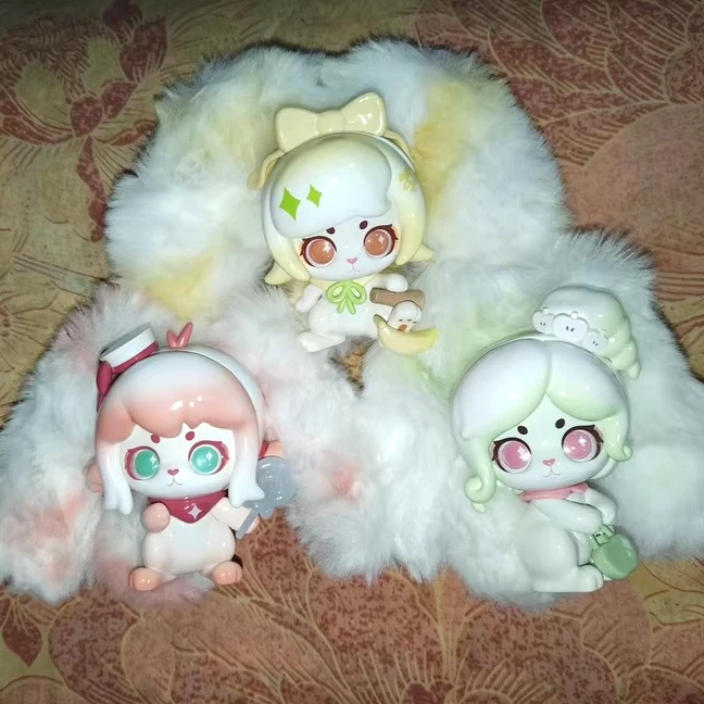 

Cup Rabbit Fantasy Fruit Series Blind Box Vinyl Face Plush Doll Mystery Box Desktop Ornament Bag Pendant Surprise Cute Girl Gift