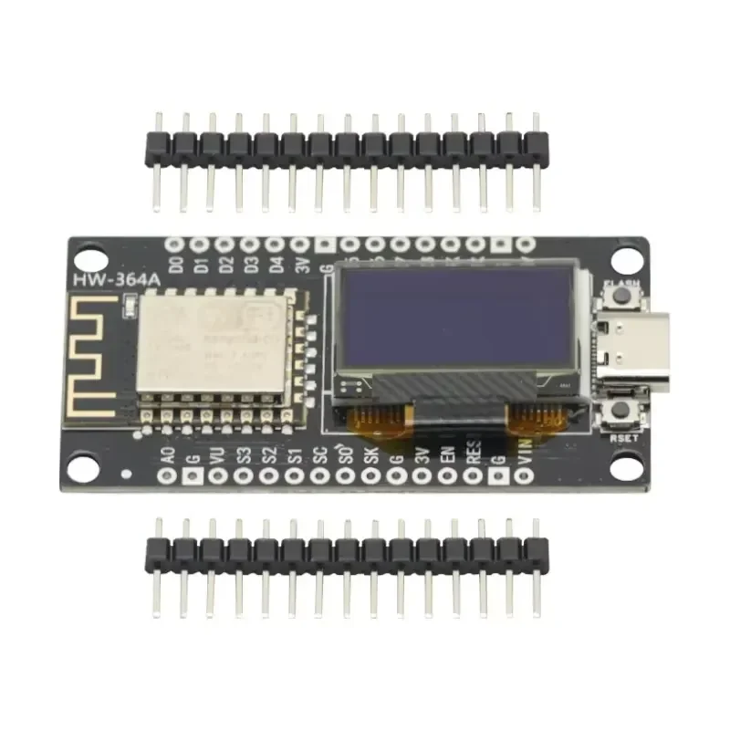 NodeMCU ESP8266 V3 Development Board With 0.96 Inch OLED Display CH340 ESP-12F WiFi Module TYPE-C For Arduino/Micropython