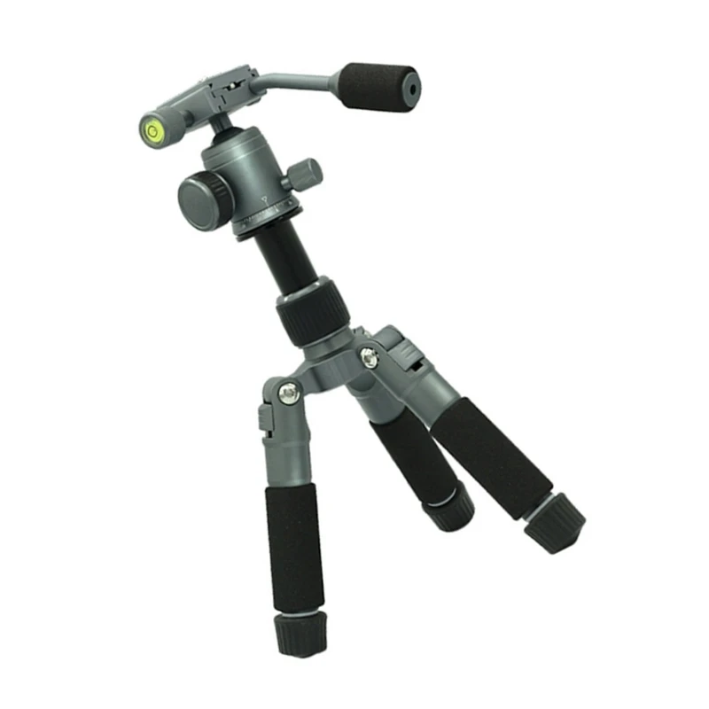 Tripod Mini 20 Inci dengan Kepala Rotasi 360 Derajat Kapasitas Beban Aluminium Hingga 11 Lbs untuk Kamera dan Ponsel Ramah