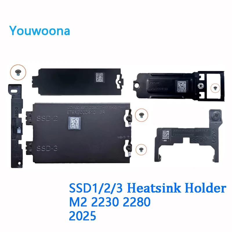 New Original Laptop SSD 2280 Bracket Heatsink Plate For DELL Alienware 16 18 Area-51 M2 SSD1/2/3 2230 to 2280