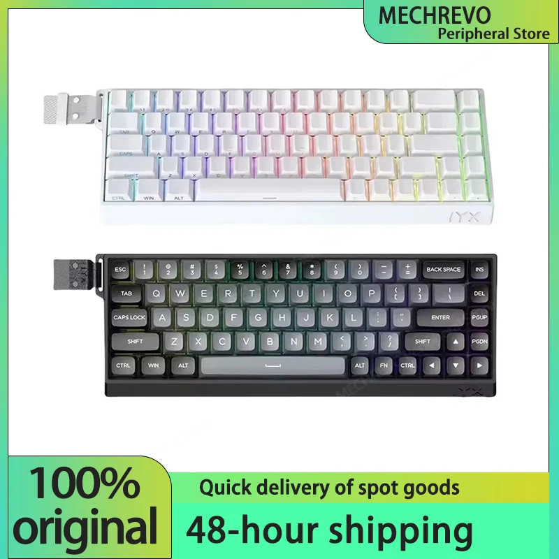 IYX MU68 Pro Magnetic Switch Keyboard 8k Aluminum Alloy Quick Trigger Gaming Keyboard Hot Swap RGB Gamer Gifts MU68pro Pc