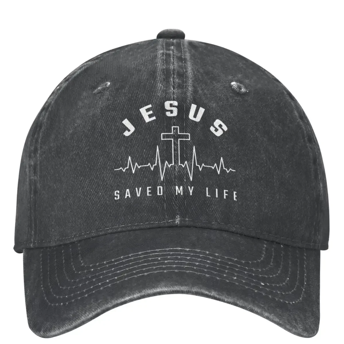 Christ Christianity Gifts Baseball Cap Saved My Life Casual Couple Women Washed Trucker Hat Breathable Outdoor Caps