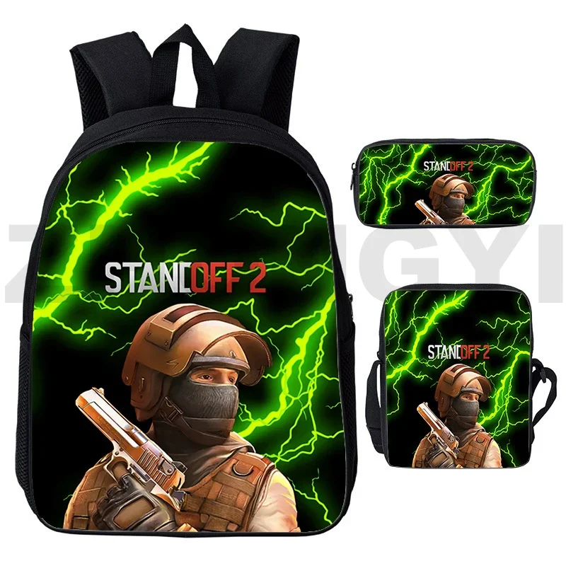 3D Print Shooting War Game Standoff 2 Backpacks Children Schoolbags Hot Bookbags Men Women Anime Harajuku Travel Laptop Mochila