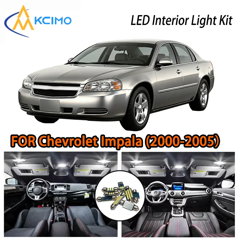 

KCIMO For Chevrolet Impala (2000-2005）Premium LED Interior Kit - 2 Colors , Quick Installation, Long-Lasting
