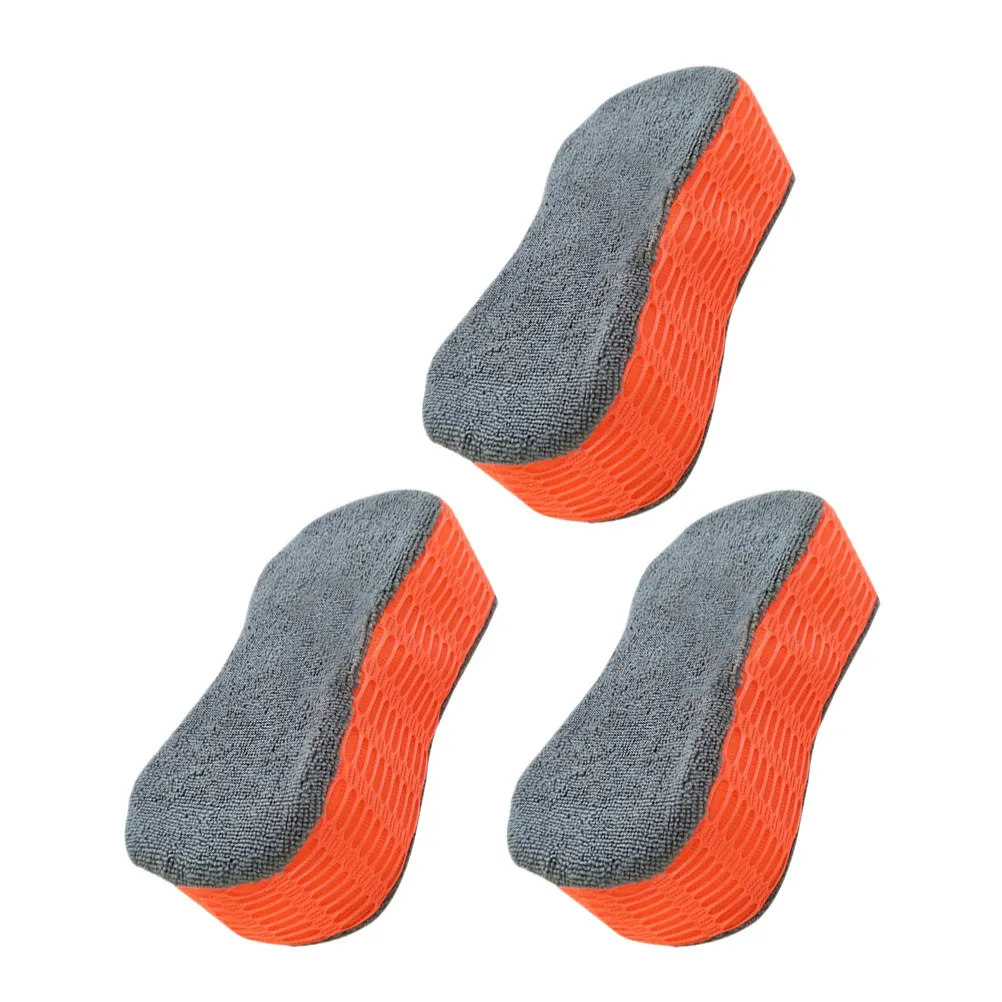 3Pcs Car Wash Sponge Block High Density Mesh Soft Large Sponges Non Scratch Multipurpose Cleaning for Car Bathroom