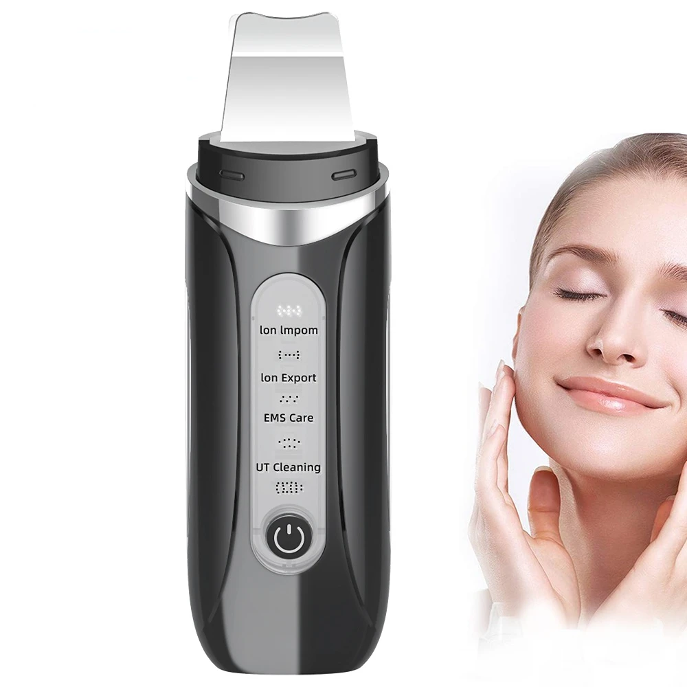 

Wireless Exfoliating Heating Deep Skin Face Cleaning tool Peeling Spatula ultrasonic vibration sonic Skin Scrubber Scraper