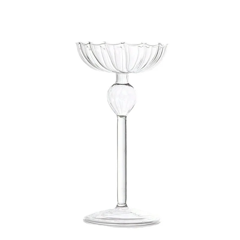 European tall striped candlestick home decoration ornament wedding supplies romantic candlelight dinner candlestick props