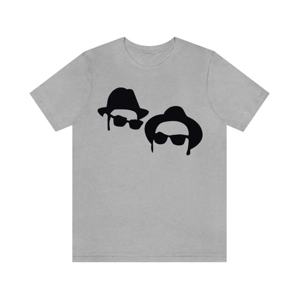 Elwood & Jake T-shirt blues brothers jake and elwood men in black 1980  Tees Cotton Luxury brand vintage oversized