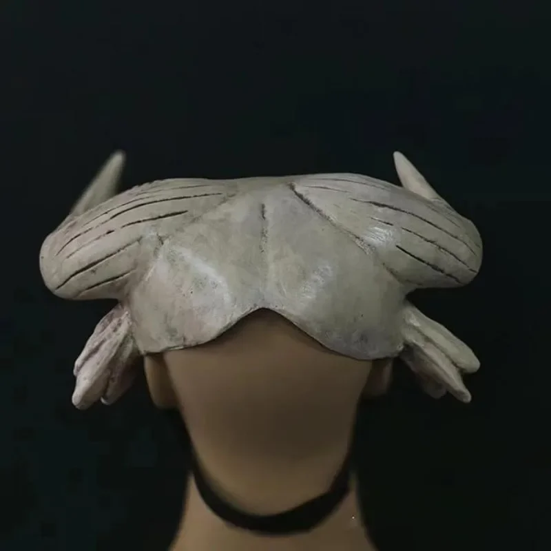 Máscara de cuerno de Animal con cabeza de vaca aterradora, diadema de látex de terror para Halloween, vestido elegante de carnaval, fiesta de disfraces, disfraz de Cosplay Prop