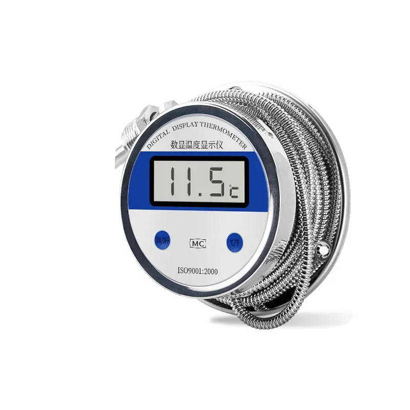 Digital Thermometer with Probe Line High-precision Acid Alkali Resistant Hot Water Measuring Vertical Boiling Water Thermometer