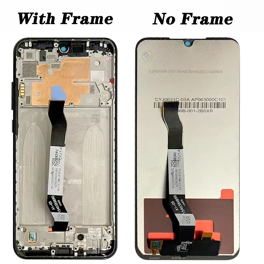 Pantalla táctil LCD IPS de 6,3 pulgadas para Xiaomi Redmi Note 8T, piezas de repuesto para pantalla LCD Redmi Note8T M1908C3XG