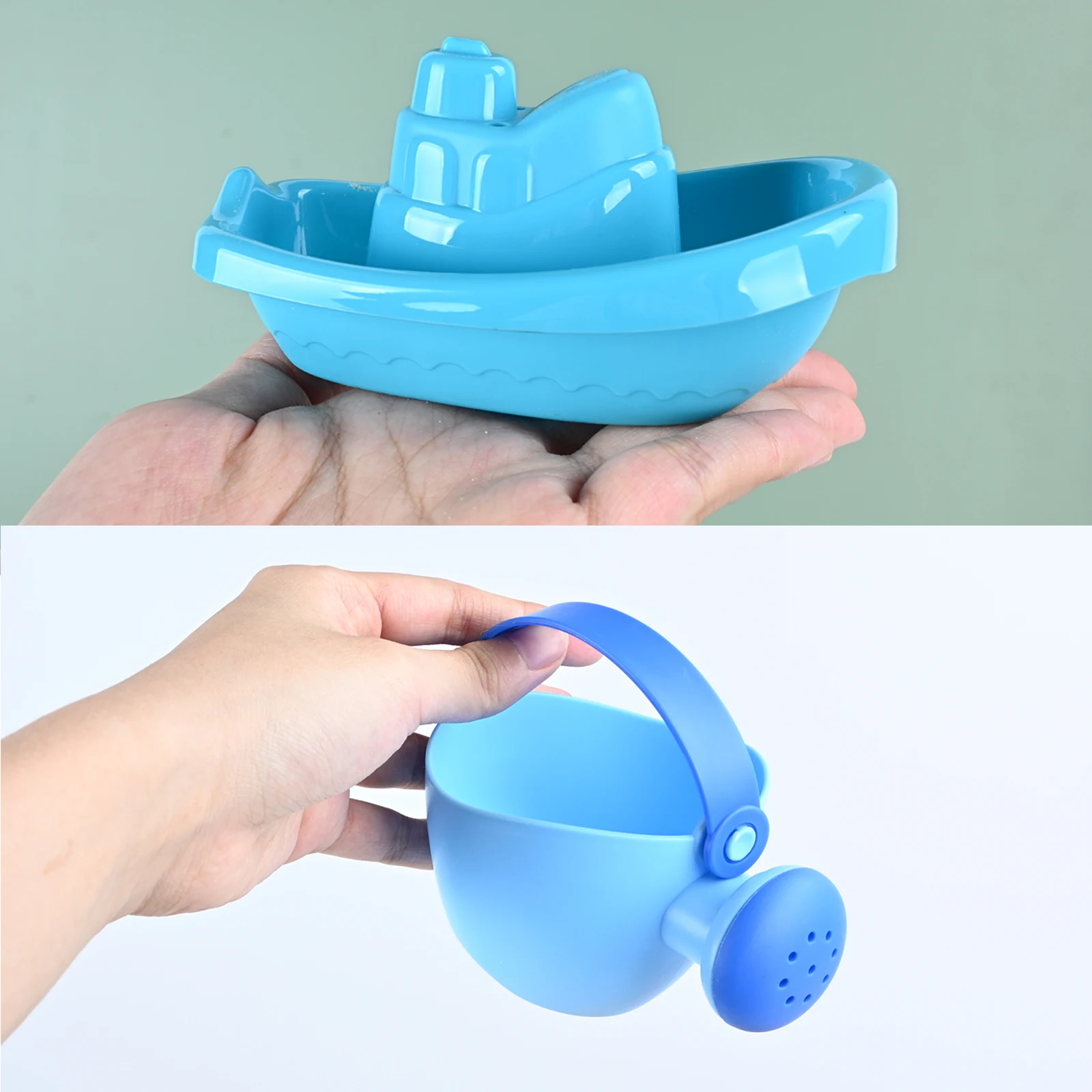 Perahu Apung Pantai Anak-anak Mainan Mandi Musim Panas Perahu Susun Besar Bermain Pasir Menggali Sekop Jam Pasir Mainan Anak Laki-laki dan Perempuan