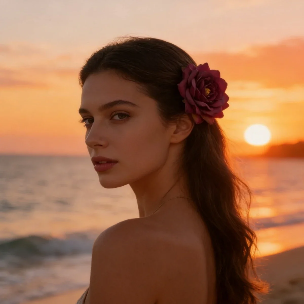 Delicate Boho Hibis…