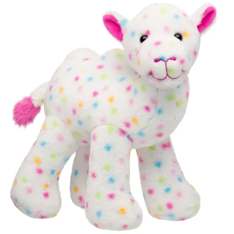 

New Colorful Polka Dot Camel Plush Doll Toy 38cm Cartoon Cute Soft Room Decoration Stuffed Animal Pillow Kids Birthday Gift