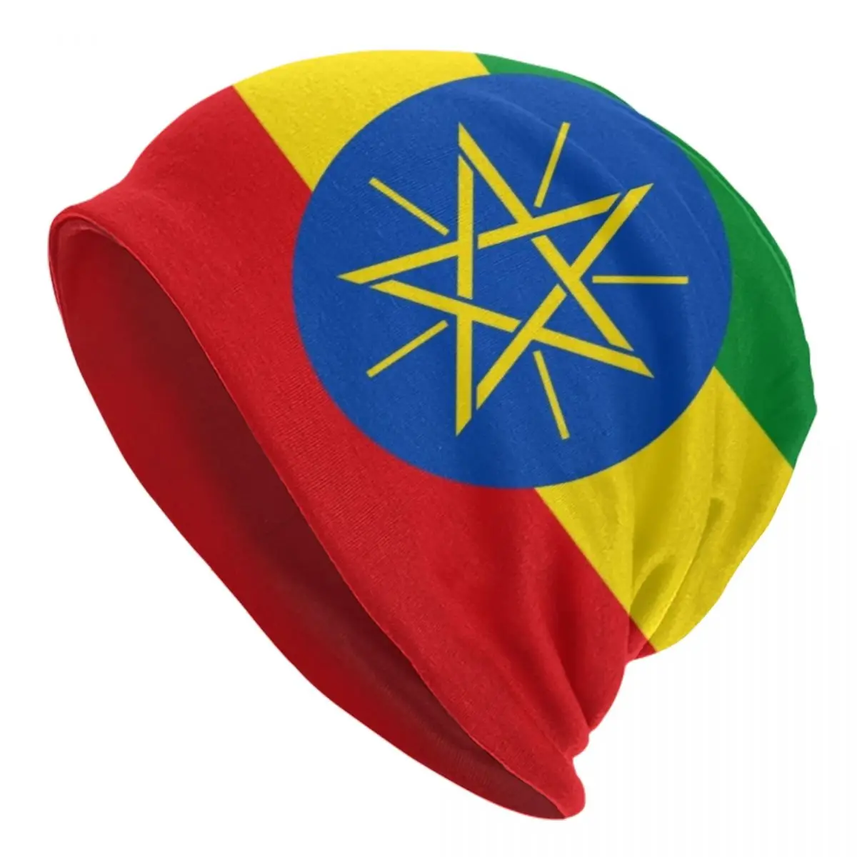 Flag Of Ethiopia Skullies Beanies Caps Unisex Winter Warm Knitted Hat Fashion Adult Ethiopian Proud Bonnet Hats Outdoor Ski Cap