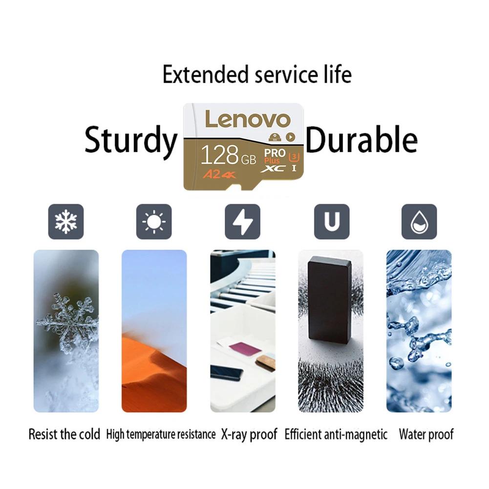 Lenovo 2TB Mini Micro TF SD Card 512GB 256GB SD Memory Card 1TB High Speed Cartao De Memoria 128GB For File Storage Phone Camera