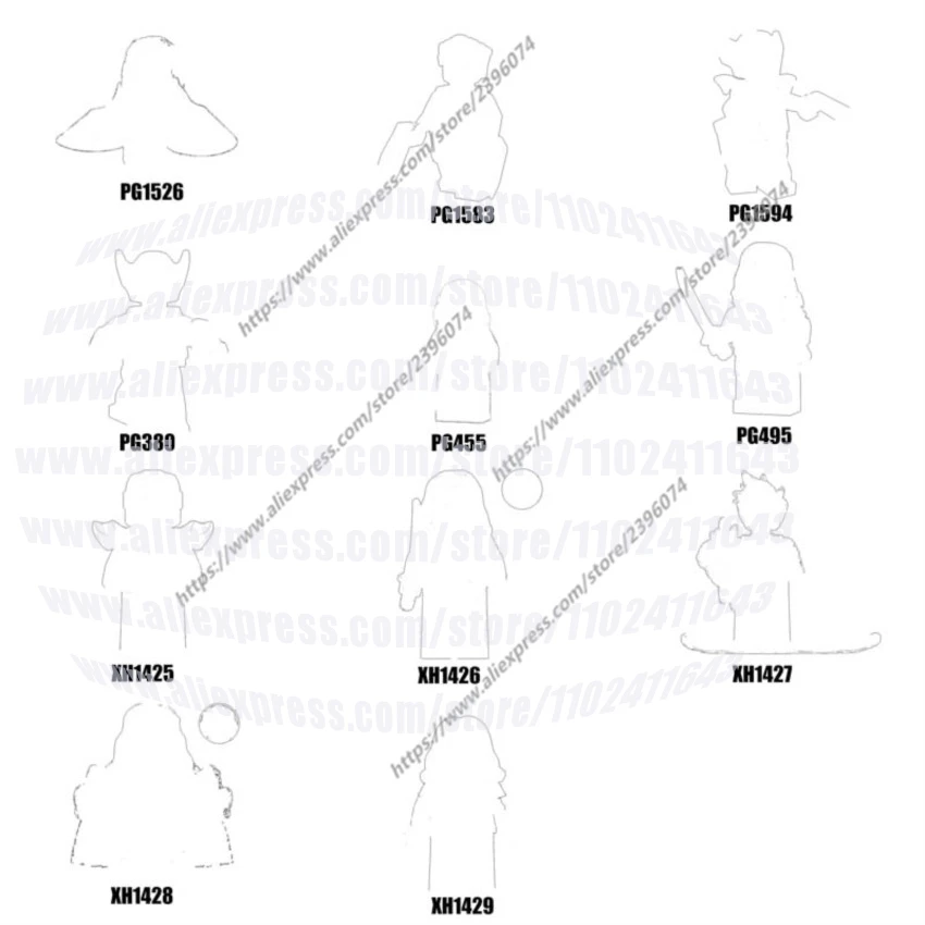 شخصيات الحركة اللبنات PG380 PG455 PG495 PG1526 PG1583 PG1594 XH1425 XH1426 XH1427 XH1428 XH1429 Series-024 لتقوم بها بنفسك اللعب #1