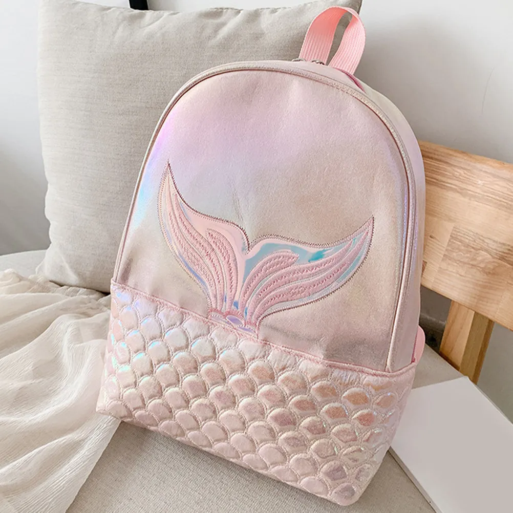 

Школьный рюкзак с дизайном в виде хвоста русалки для девочек, регулируемые лямки, большая вместимость, детский рюкзак для начальной школы, сумка для книг