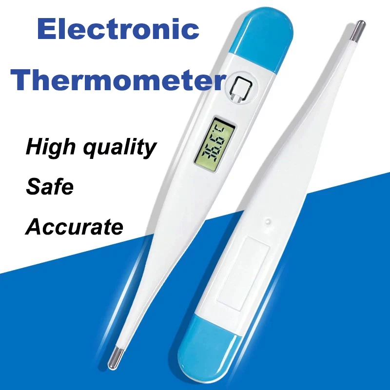 Household Electronic Thermometer Baby Adult Armpit Oral Cavity Digital Thermometer Cold Fever Portable Battery Thermo Detector