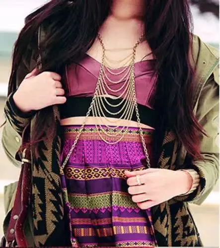 

B original order multi-layer metal body necklace, hot-selling body chain women's jewelry on foreign quality platforms