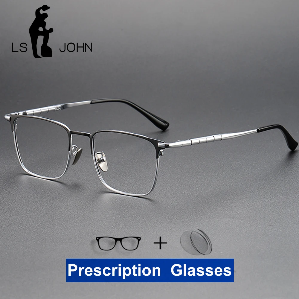 

Ultralight Titanium Glasses Frame Men European Brand Square Myopia Reading Prescription Eyeglasses Males Optical Eyewear