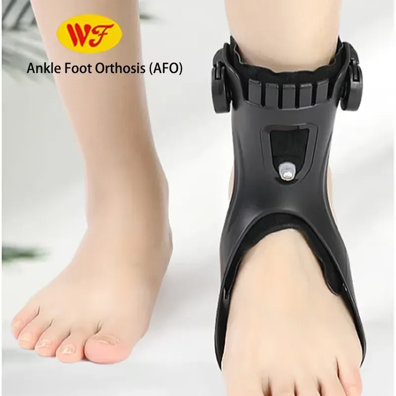 for Adjustable Plastic Foot Drop Braces Ankle Foot Orthosis AFO Support Brace for Foot Drop Correction and Ankle Stability