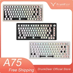 DrunkDeer A75 Rapid Trigger Mechanical Keyboard, Barebone TKL Gaming Keyboard Magnetic Switch Keyboard,RGB Wired Compact 82 Keys