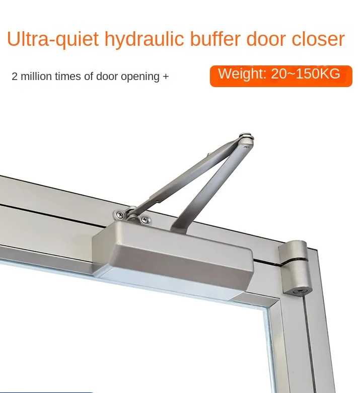 

Door Closer Automatic Closer Household Mute Hydraulic Buffer Door Door Closer Fireproof Commercial