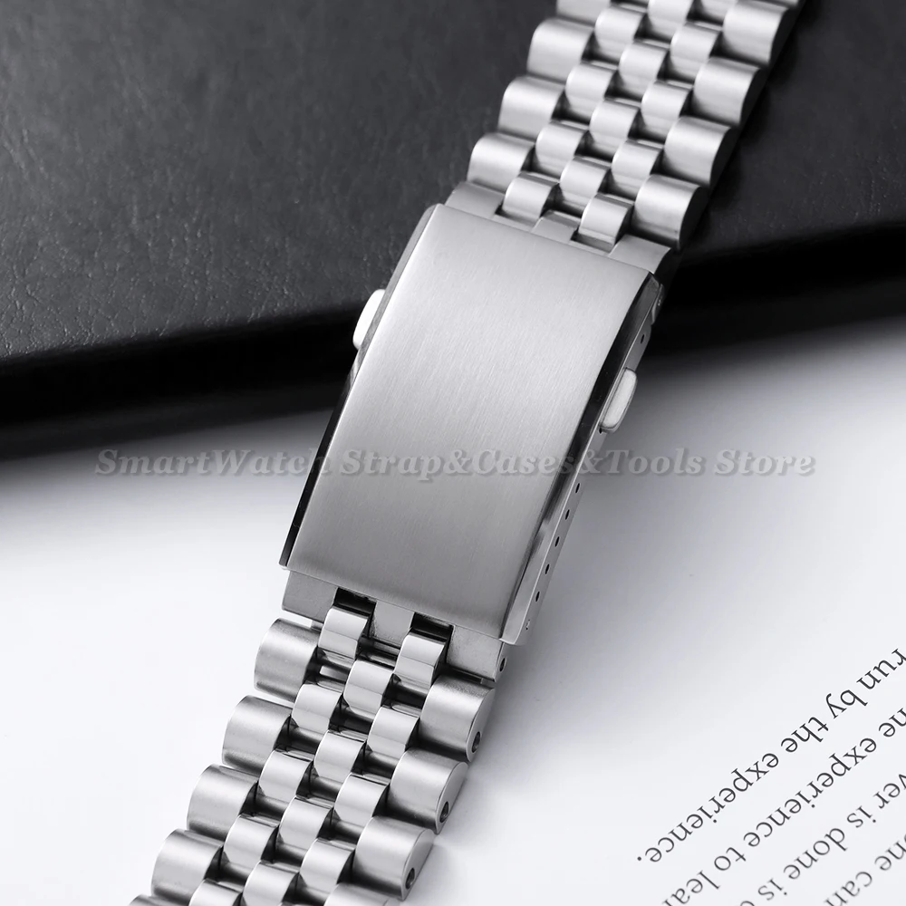 316L Solid Stainless Steel Watch Clasp 18/20/22mm Luxury Adjustable Folding Buckle Premium Metal Clasp Watch Repair Accessories image 5