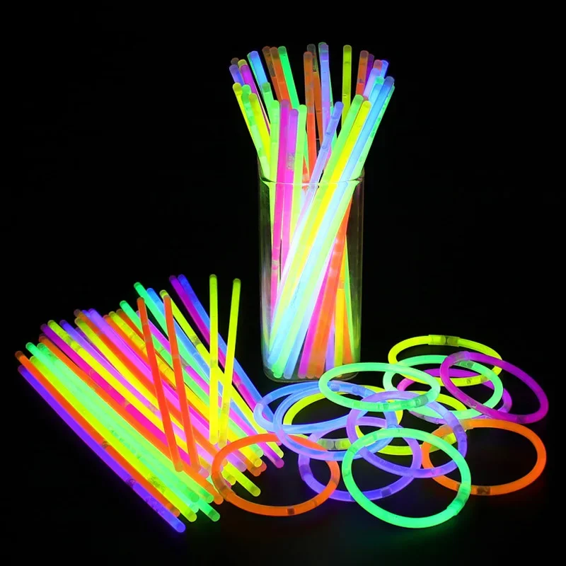 Luminous Lollipop Rotating Windmill Noctilucent Light Stick Happy Birthday Party Decor Let\'s Glow Fluorescent Balloon Kids Favor