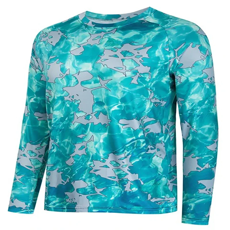 ملابس صيد السمك المطبوعة ثلاثية الأبعاد ملابس واقية من الشمس في الهواء الطلق قابلة للتنفس تمتص العرق وإزالة الرطوبة معدات صيد الأسماك البحرية Luya #3