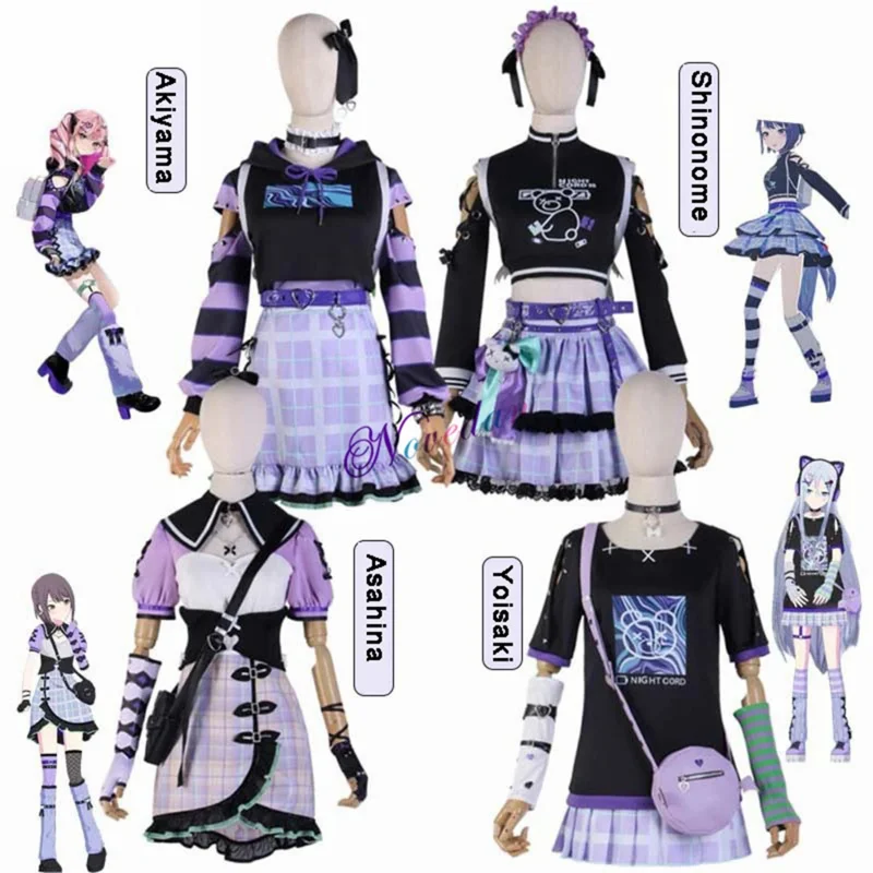 

Project Sekai Colorful Stage Feat 25ji Nightcord At 25 Asahina Mafuyu Ena Yoisaki Akiyama Cosplay Costume Anime Dress Wig Outfit