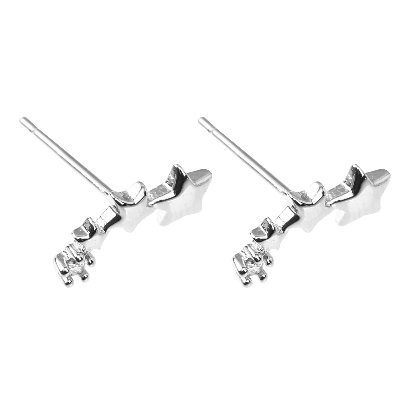 

Star Earrings 925 Sterling Silver Rhinestone Studs Fashion Women Accessories Lightweight Comfortable Party Wedding Gifts