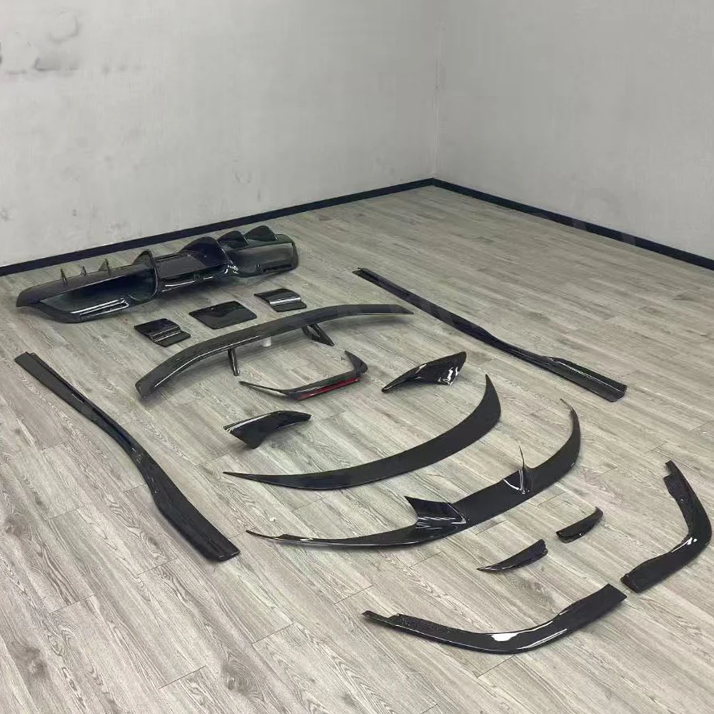 Novitec Style Carbon Fiber Car Body Kit Bumper Side Skirts Rear Diffuser Body Kit