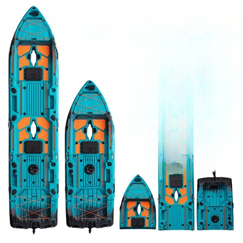 Single double Luya, fishing boat pedal electric push motor boat, can be split into kayak