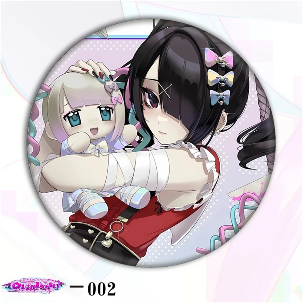 58 مللي متر أنيمي المحتاجة فتاة جرعة زائدة المطر تأثيري زي شارة دبوس SPTE صفيح بروش الدعامة جيلف