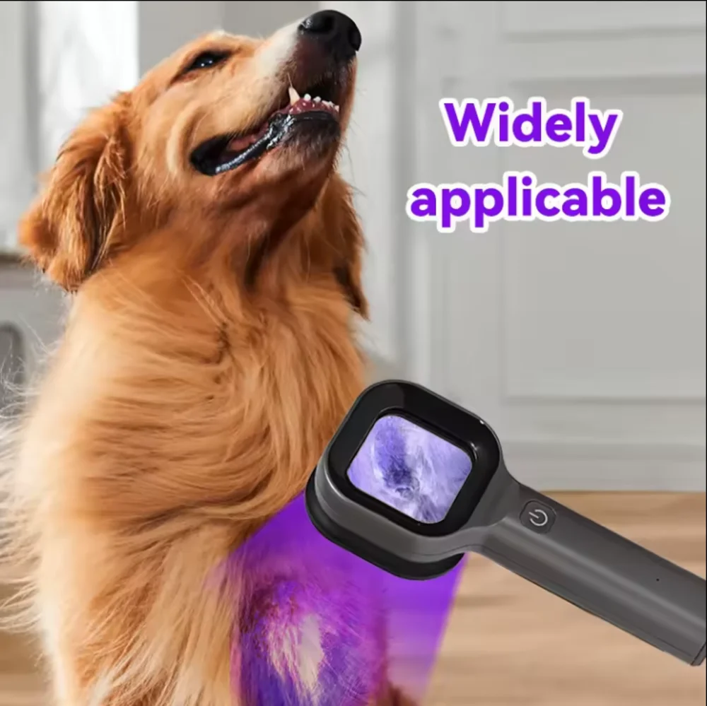 Handheld medical woods lamp 365nm UV Blacklight for Dog Cat skin detect