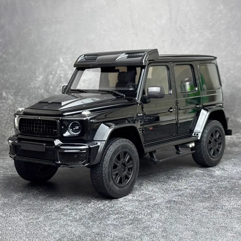 AR1:18 para G800 G63 4X4 2 Bosu 2023 Coleção de modelos de carros em liga metálica, apreciação, presente