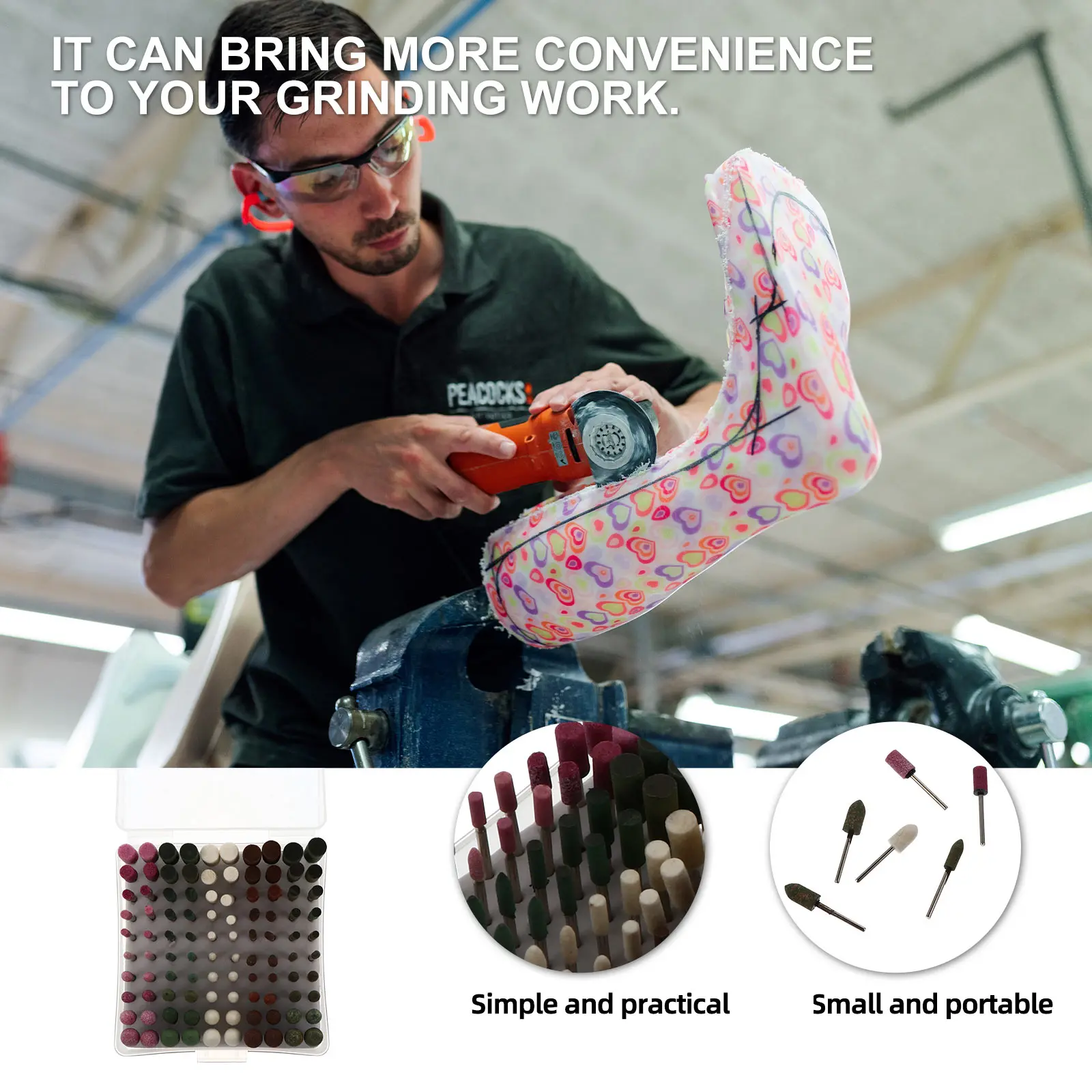 

Grinding Wheel Polishing Carving Metal Rust Removal Tools Grinding Wheel Heads Small Abrasive Heads Efficient