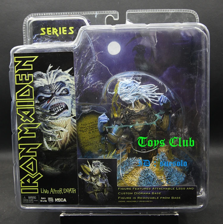 

NECA Music Series Iron Maiden Iron Maiden Band Lightning Tombstone Model Gift Items for Friend Party Anime Toys Surprise Figure