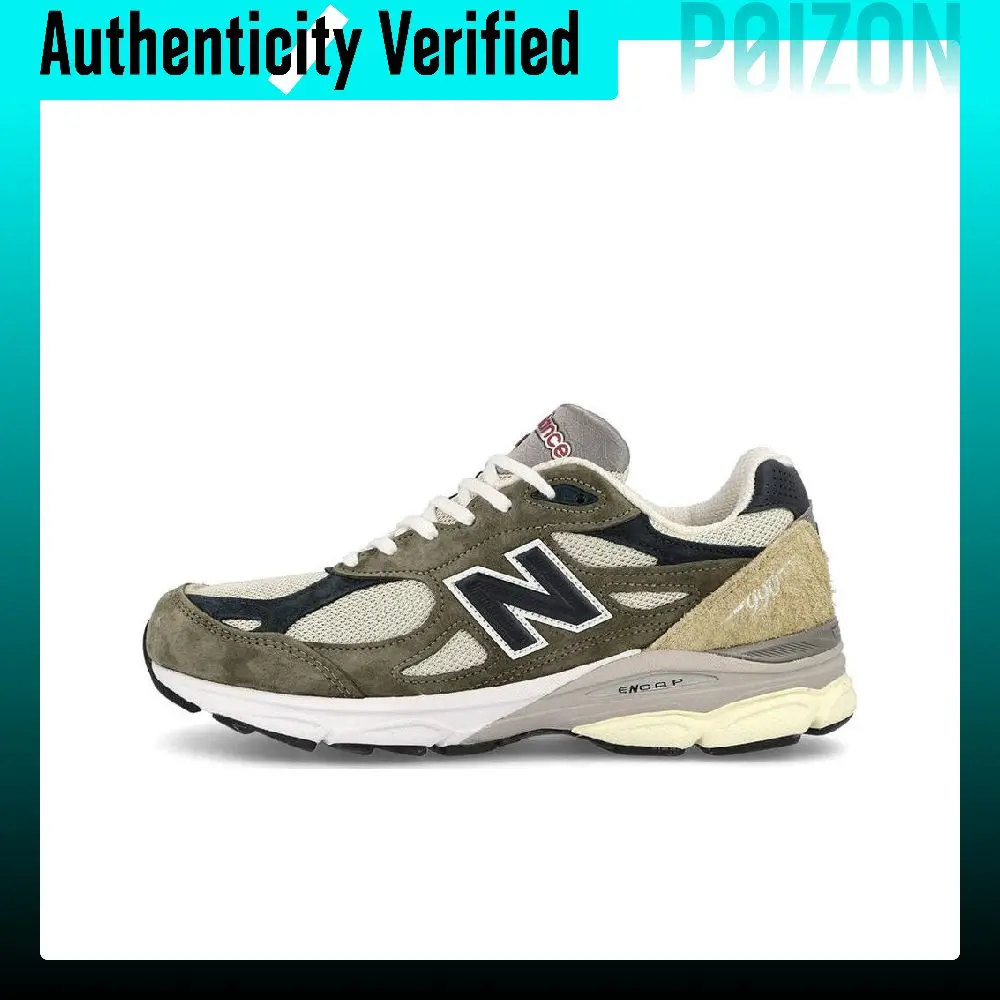 New Balance Teddy Made Abrasion Resistant Breathable Low top Casual Running Shoes Unisex Green Brown Made In USA M990TO3